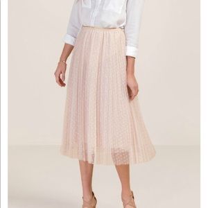 Francesca’s Lily Tulle Polka Dot Midi Skirt